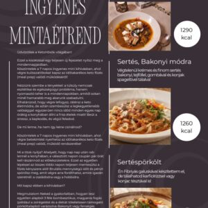KetoHősök 7 Napos Ingyenes Mintaétrend